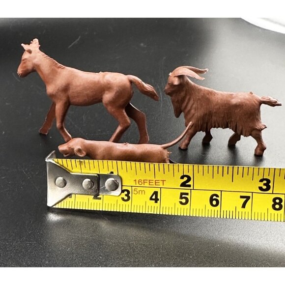 Allstate Marx Happi Time Farm Playset 1959 Auburn Red Horse Goat Dog Tim Mee PPC - Picture 11 of 16